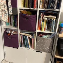 55.3” H x 35.4” W Cube Bookcase