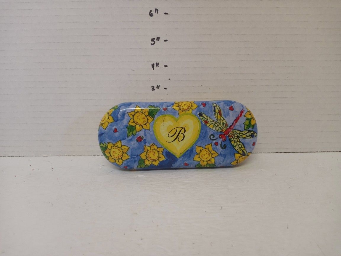 Brighton Sunglasses Case Blue Floral