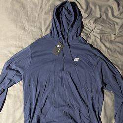Nike Standard Fit Navy Blue Hoodie XL