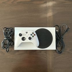Xbox Series S Console + White Controller & All Cables - Works Perfectly