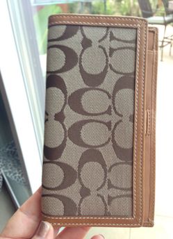 Coach checkbook/wallet