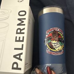 Palermo Stainless Steel Tumbler – Berkeley Fire Training Division Edition (Blue, 20 oz)