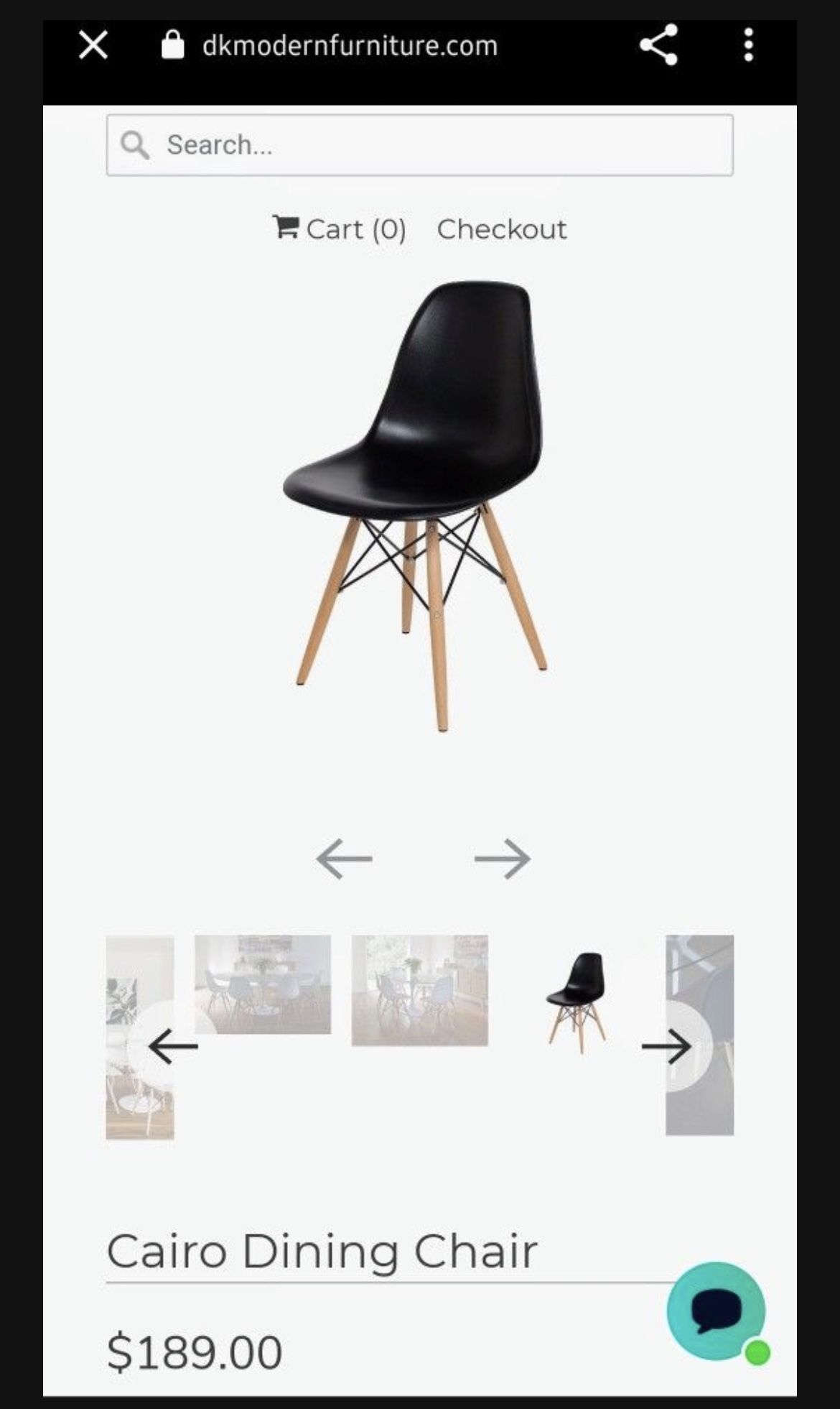 4 Modern Dining Chairs