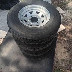 6 Lug Trailer Tires With Galvanized Rims