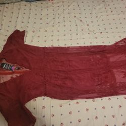 Long Mesh New Medium Dress $10