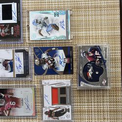 Football  cards.  Autographed rookie cards
