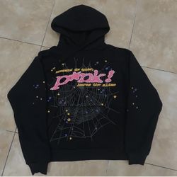 Black and Pink Sp5der hoodie