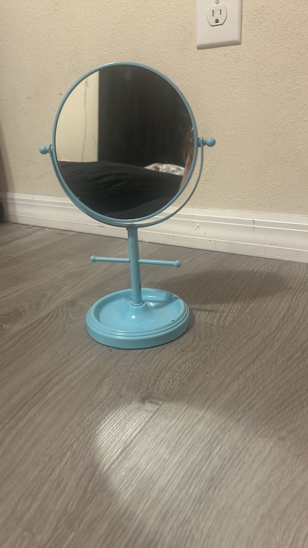 mini blue mirror