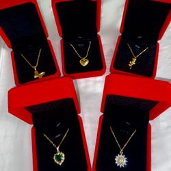 NEW Necklace Gift Sets In Velvet Box 