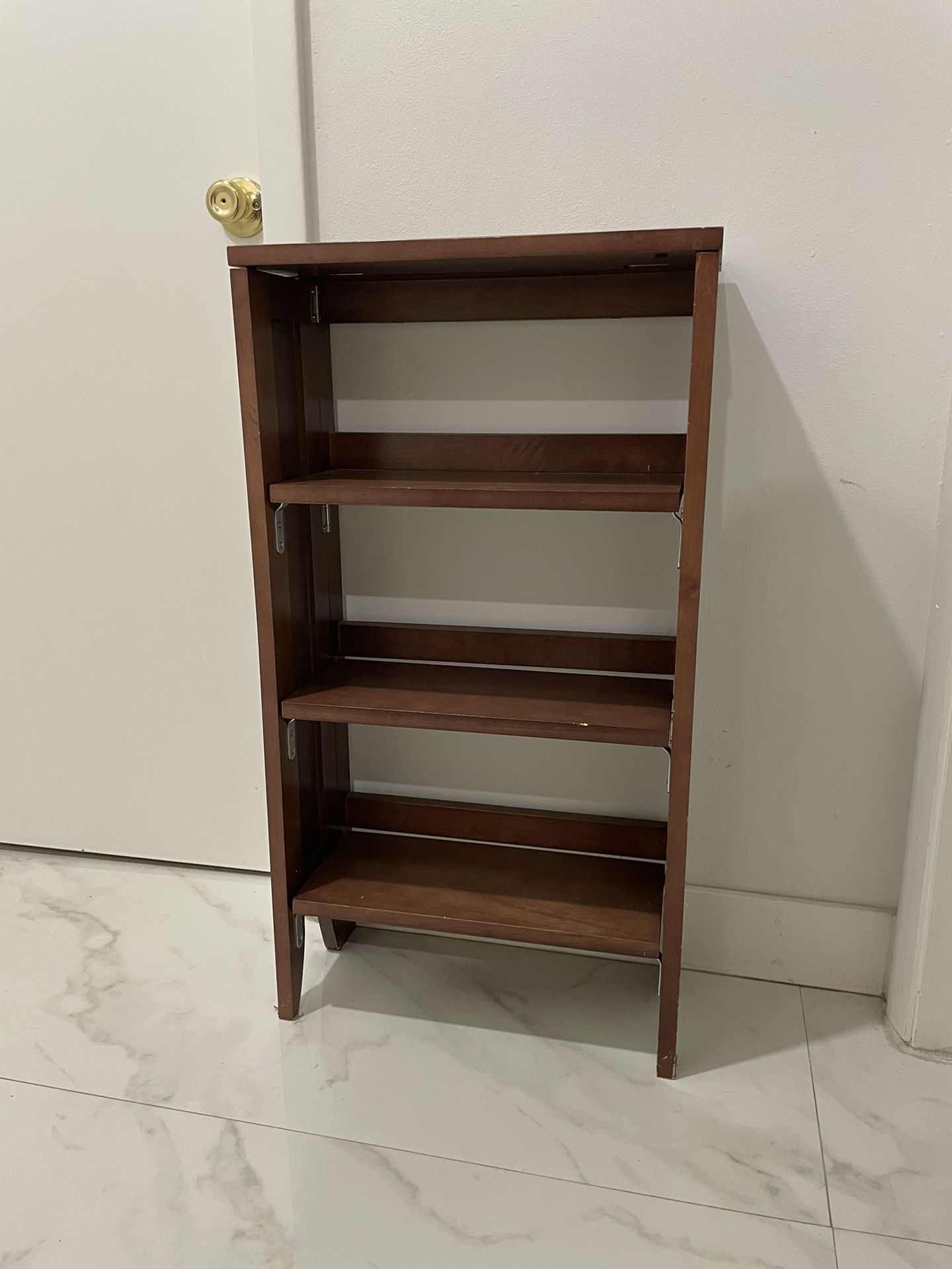 All Wood Small Folding Display Shelf Cd Book Organizer