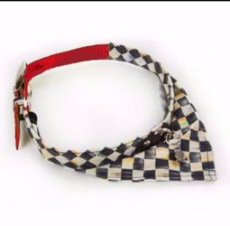 Mackenzie Childs  Pet Scarf Collar-Large-red