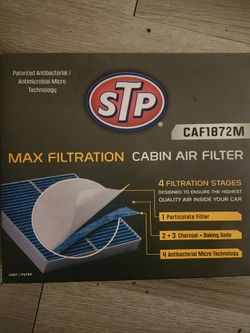 Cabin filter for a sedan