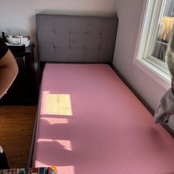 Twin Mattress + Bed Frame
