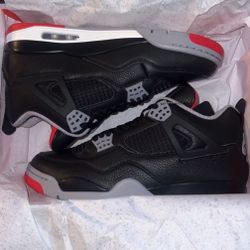 Air Jordan 4 Retro Bred Size 10.5 11 & 11.5 Available 