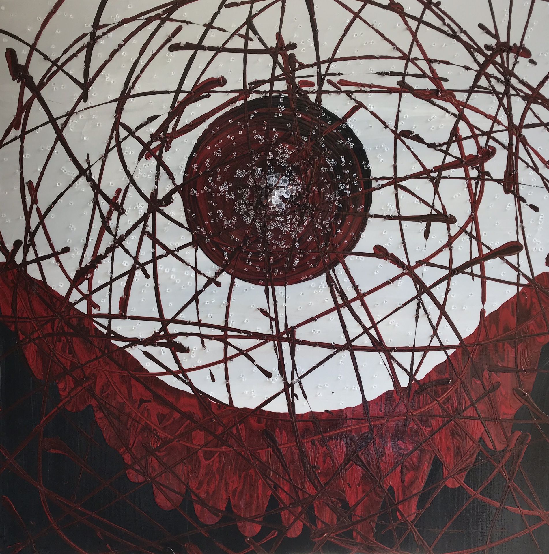 ART WORK STUDIO CLEARANCE SALE ABSTRACT/CONTEMPORARY ARTIST ORIGINALS Size: 30x30 SHADOW BOX acrylic on canvas One of a kind. Size: 30x30 RETAIL VALU