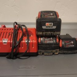 Milwaukee Batteries And Charger