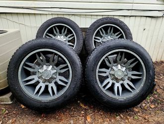 20” Xtreme Mudder Rims with all terrain tires