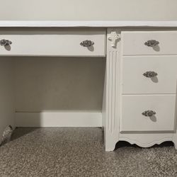 Signature Design by Ashley "Exquisite" White Youth Desk – French Country Style