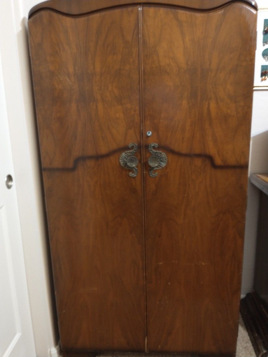 Antique Wardrobe Cabinet