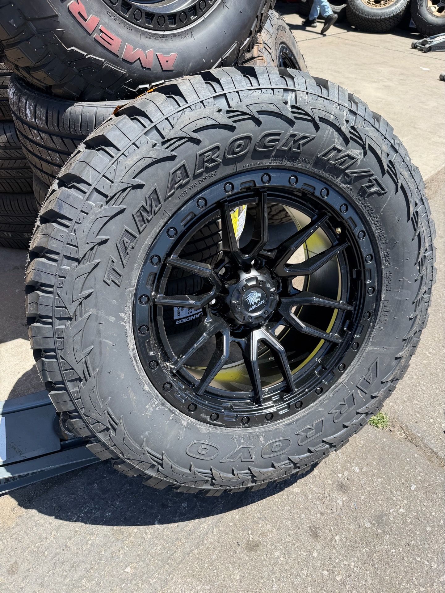 35/12.50/18 Arroyo Tires With 18 inch off road Rims