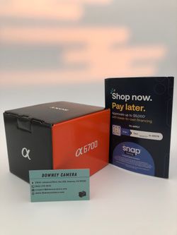 Sony A6700 digital camera for limited time only at Downey Camera open box
