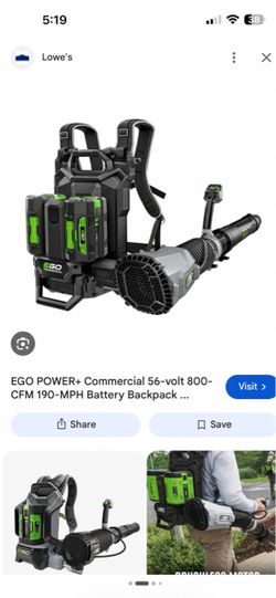 Ego backpack blower