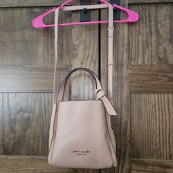 NWOT Kate Spade Crossbody Bucket Shoulder Purse Pink Peach Bag Handbag