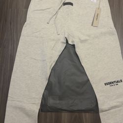 Fear of God Essentials Pants Light Oatmeal Size: M