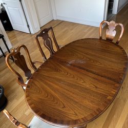 Dining Table with 4 Matching Chairs