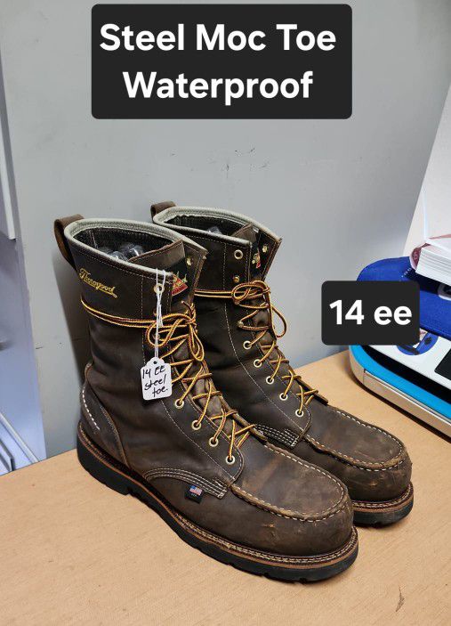 Thorogood Work Boot Size 14 ee Steel Moc Toe 