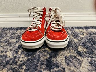 Vans Red High Top, Size 2.5 Big Kids