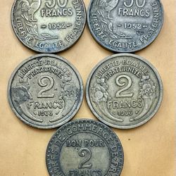 French Francs Coins