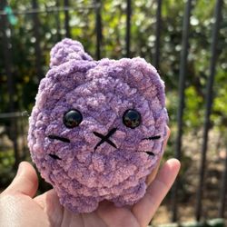 Purple Loaf Cat 🐱 $18 Handmade 🧶 Crochet 🧶 