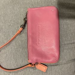 Coach Corner Zip Wristlet 