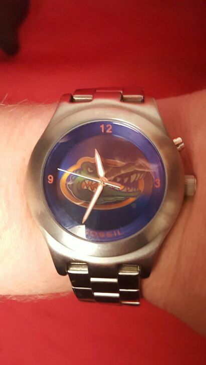 FOSSIL KALEIDO FLORIDA GATORS WRIST WATCH