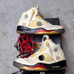 Offwhite Jordan 5s 