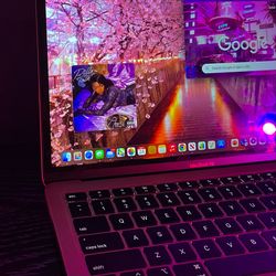 Pink Rose Gold Macbook Air Laptop