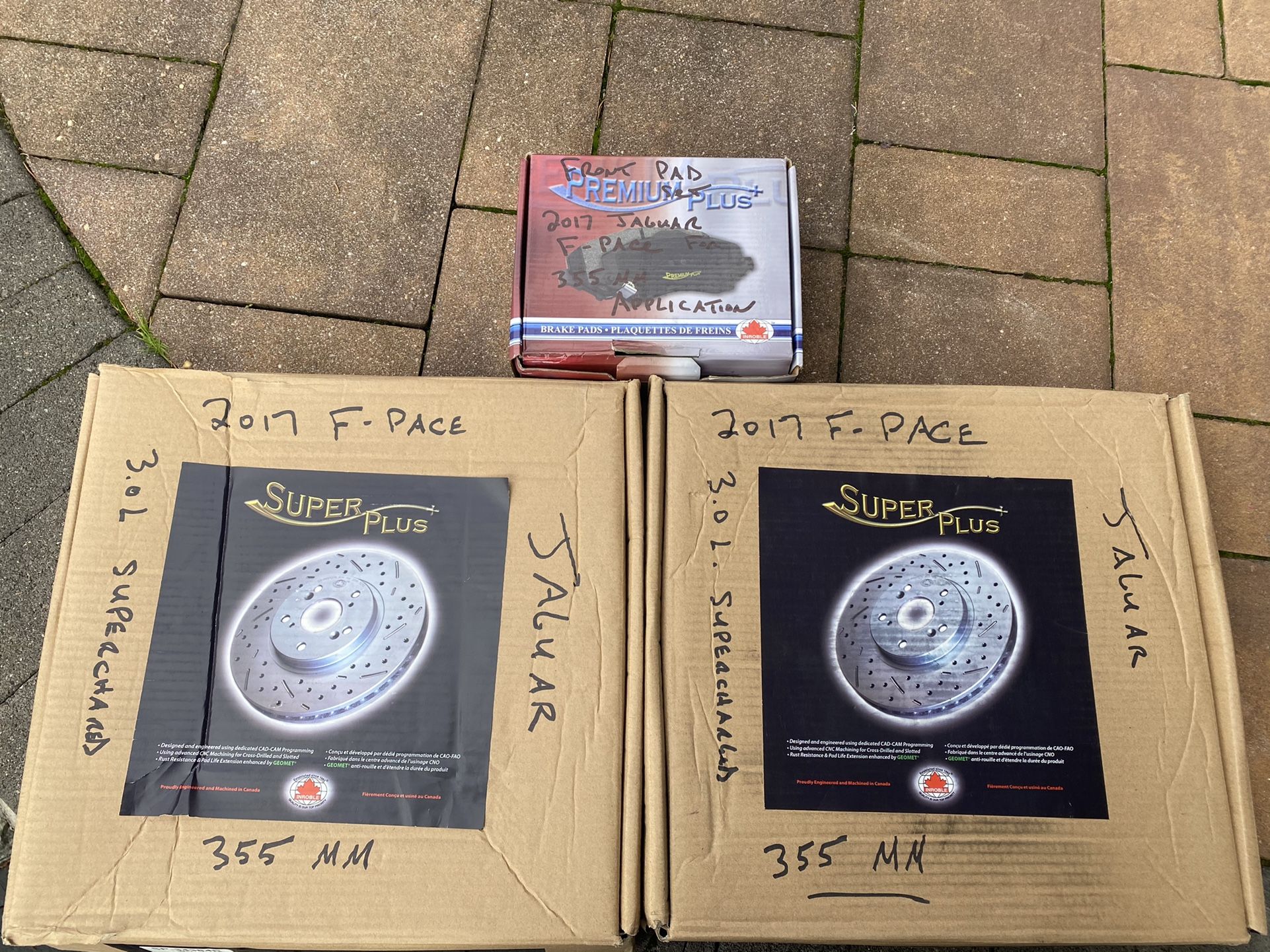 2017 Jaguar F-Pace 3.0 L Prestige Front Performance Pads And Rotors