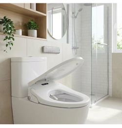 ❤️‍🔥 R4)Smart and Heated Toilet Seat for V-Shaped Elongated Toilets -