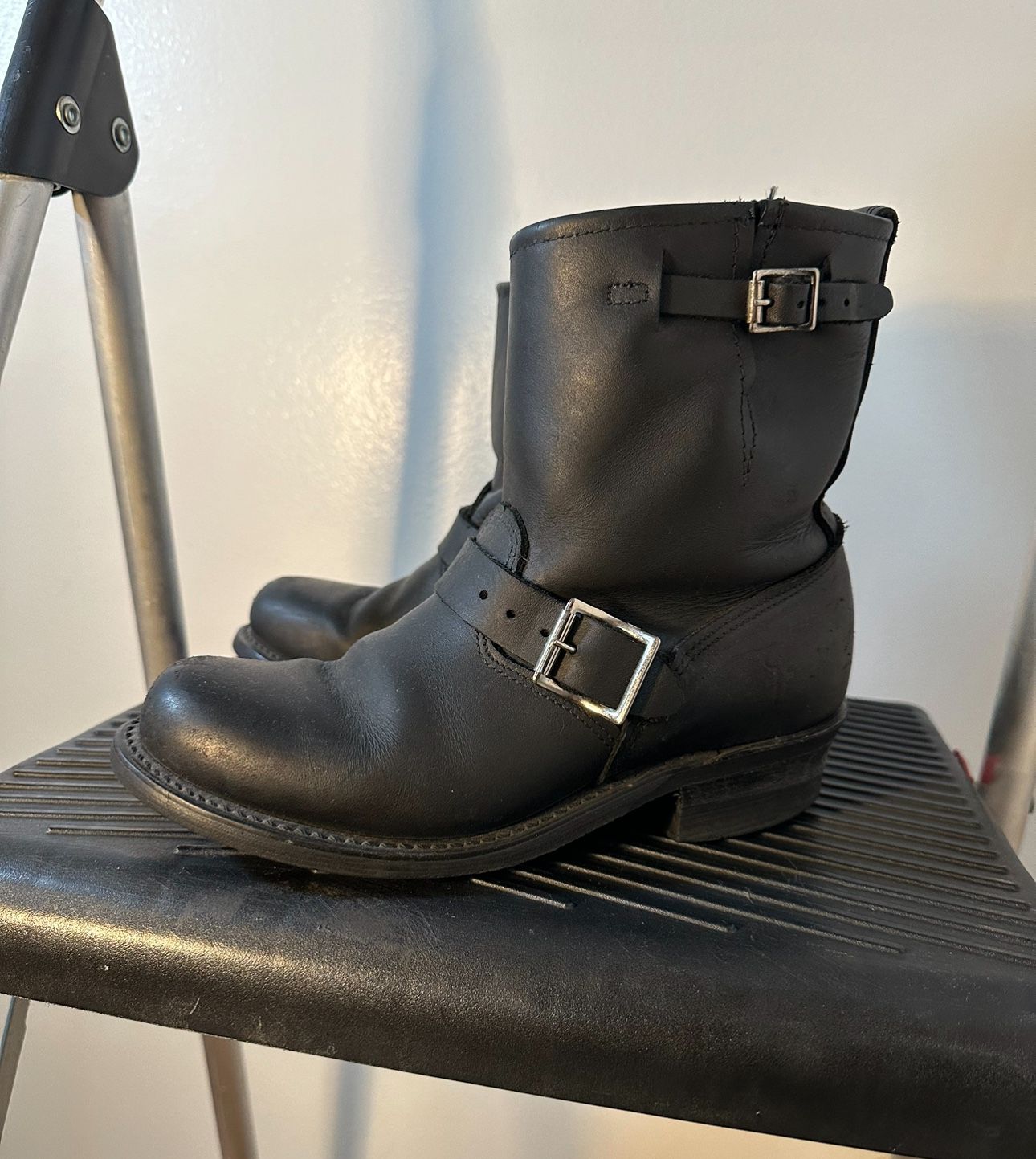 Frye Leather Engineer Boot Black 7
