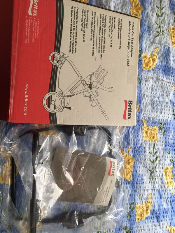 Britax infant car seat adapter S842900, manufactured date 03/11/2016