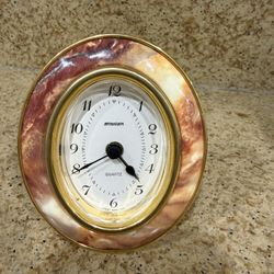  vintage Staiger oval quartz desk clock,