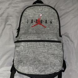Black and Gray Air Jordan Backpack