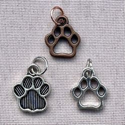 🐾 Darling, new dog paw pendants, three color choices
