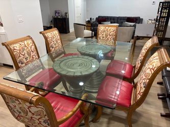 6 chair dining table set