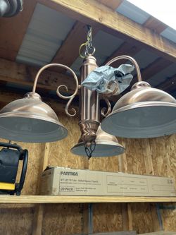 Beautiful Brushed Copper Look Chandelier