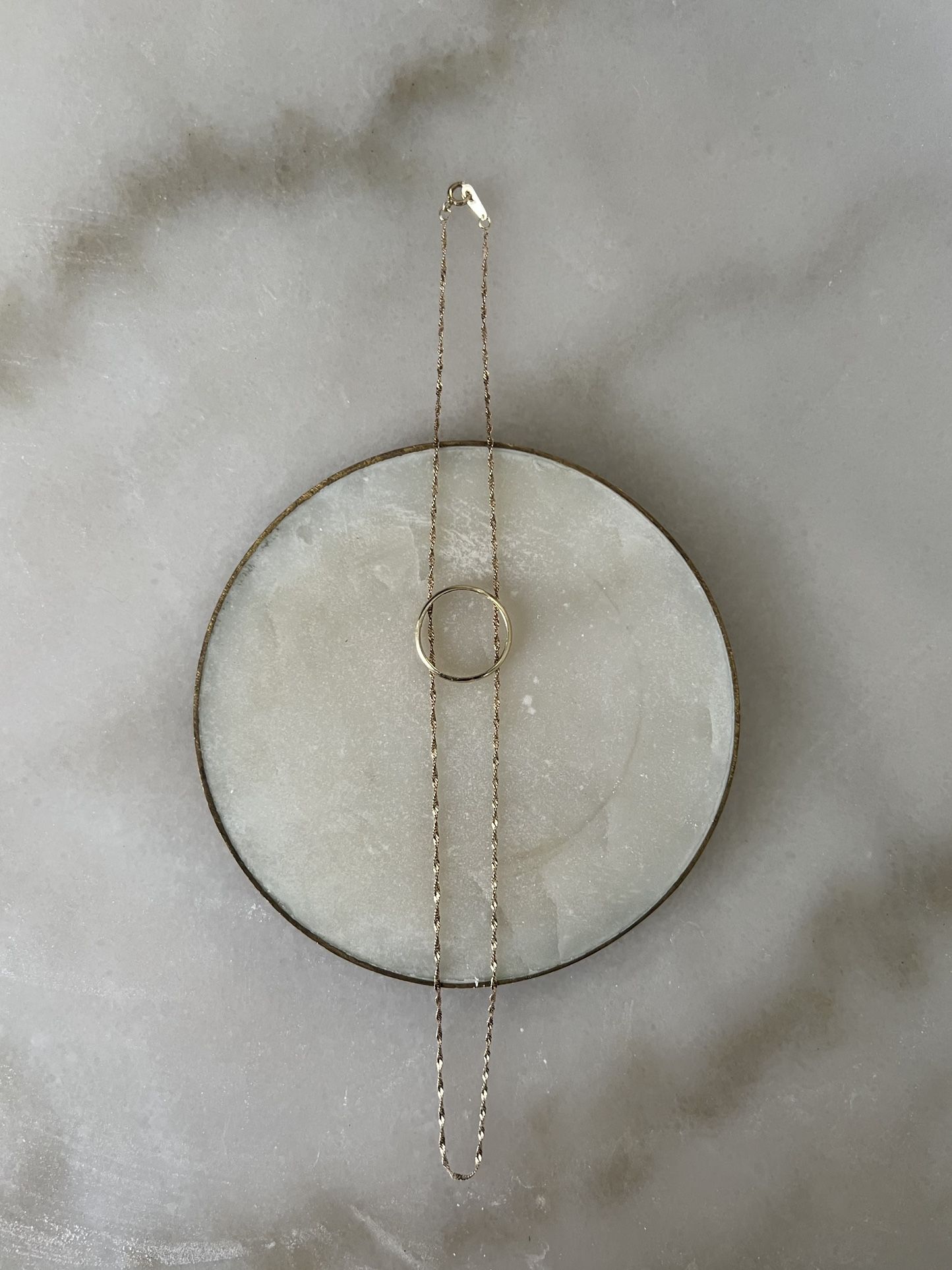 10k Gold Necklace and Ring (size 6)