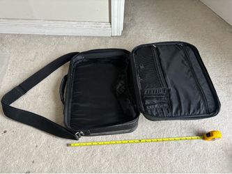 Black Vintage Messenger Bag with Shoulder Strap