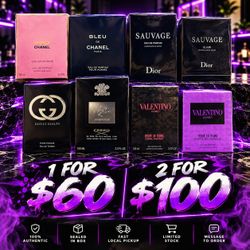 Colognes & Perfumes Available
