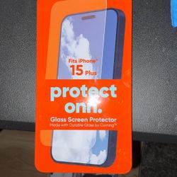 Screen Protector Glass Fits 15 Plus